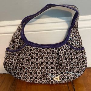 Vera Bradley Plastic Purse Color: Purple/Black